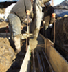 Helical Pier Concrete Placement